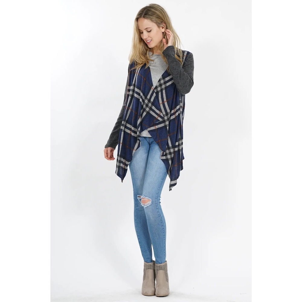 Plaid Cardigan